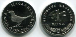 Croatia 1 Kuna 2014  20th Anniversary Of Kuna UNC - Kroatien