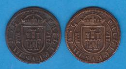 Felipe III (1.598-1.621)  8 MARAVEDIS  1.617  Cobre  Segovia  DL-12.039 - Essais & Refrappes