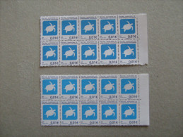 TAAF 2013 SERIE COURANTE  FAUNE  P 677 TORTUE    2 COULEURS DE BLEU - Unused Stamps