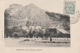 CHERBOURG 50   MANCHE     CPA    FORT ET MONTAGNE DU ROULE SOUS LA NEIGE - Cherbourg