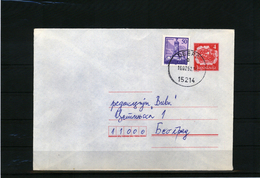 Yugoslavia Interesting Postal Stationery Letter - Brieven En Documenten