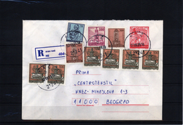 Yugoslavia Interesting Postal Stationery Letter With Interesting Tax Stamp (5) - Covers & Documents