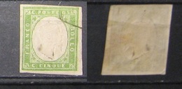 Sardegna 1855 Cent. 5 Verde - Sardaigne