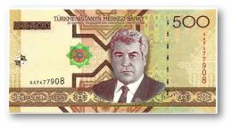 TURKMENISTAN - 500 MANAT - 2005 - Pick 19 - UNC. - Serie AA - 2 Scans - Turkmenistan