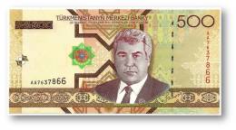 TURKMENISTAN - 500 MANAT - 2005 - Pick 19 - UNC. - Serie AA - 2 Scans - Turkmenistan