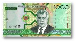 TURKMENISTAN - 1000 MANAT - 2005 - Pick 20 - UNC. - Serie AA - 2 Scans - 1.000 - Turkmenistan