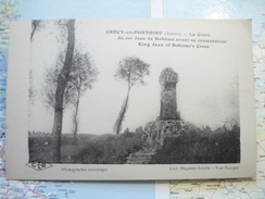 La Croix De Jean De Bohème Avant Sa Restauration - Crecy En Ponthieu