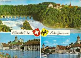 Rheinfall Bei Schaffhausen Verschiedene Ansichten Mehrbildkarte - Hausen Am Albis 
