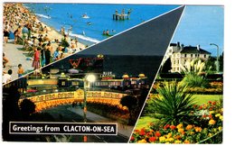 S2288 Small Postcard -  Essex > Clacton On Sea, Greetings From + Blu Lagon Restaurant _ WRITED 1979 - Clacton On Sea