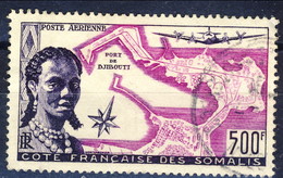 Costa Dei Somali Posta Aerea 1956 N. 25 F. 500 Usato Cat. € 68 - Oblitérés