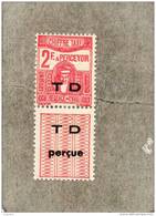 TUNISIE  : Timbre-taxe De 1923-29 Surchargé : Déesse Carthaginoise - Archéologie - Timbres-taxe