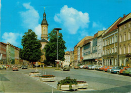 TRAUNSTEIN   STADTPLATZ  MIT ST. OSWALD  KIRCHE      (VIAGGIATA) - Traunstein