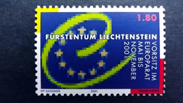 Liechtenstein 1256 **/mnh,  Vorsitz Liechtensteins Im Europarat - Neufs