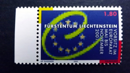 Liechtenstein 1256 **/mnh,  Vorsitz Liechtensteins Im Europarat - Neufs