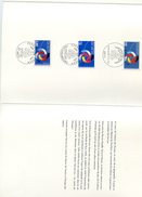 VR 78 Sarre Tryptique Souvenir EUROPAISCH REGION SAAR- LOR - LUX  Timbres Français, Allemand Et Luxembourgeois 16.10.97 - Covers & Documents