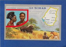 CPSM TCHAD Afrique Noire Non Circulé Publicité Lion Noir Dos Publicitaire Chasse - Tchad