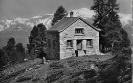 CABANE ILLHORN → Schutzhütte Oberhalb Chandolin, Fotokarte Ca.1940 - Chandolin