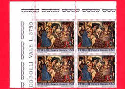 Nuovo - MNH - ITALIA - 1970 - Natale - POSTA AEREA - 150 L. • Dipinto "Adorazione Dei Magi" Di Gentile Da Fabriano - Luftpost