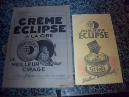 Vieux Papiert Protege Cahier Crème Et Brillant  Èclipse A La Cire & Buvard Encaustique Èclipse - E