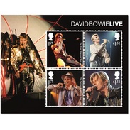 GREAT BRITAIN   DAVID BOWIE Stamps  Concerts David Bowie Live  Blok-m/s   ~~ ~~    Postfris/mnh/neuf - Unused Stamps