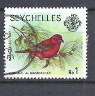 SEYCHELLES   1977 Marine Life      USED BIRDS  Foudia Madagascariensis - Seychellen (...-1976)