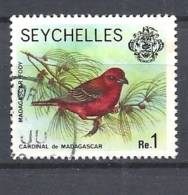 SEYCHELLES   1977 Marine Life      USED BIRDS  Foudia Madagascariensis - Seychellen (...-1976)