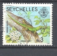 SEYCHELLES  1991 Flora And Fauna - Gecko   USED - Seychelles (...-1976)