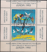 1995 Türk.- Zypern   Mi.  Bl 14 Used   Europa: Frieden Und Freiheit. - Usati