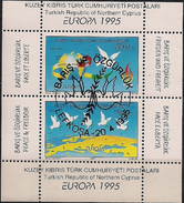 1995 Türk.- Zypern   Mi.  Bl 14 Used   Europa: Frieden Und Freiheit. - Gebraucht