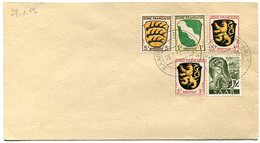 VR 89 Sarre Lettre Non Voyagée De Saarburg(Bz Trier) Du 28.1.47 Avec Affranchissement Mixte Sarre Et Zone Française - Storia Postale