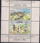 1994 Türk.- Zypern   Mi.  Bl 13 Used H  Europa:- Entdeckungen Und Erfindungen - Used Stamps