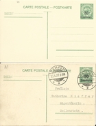 Carte Correspondance - Entier - Stationery - Korrespondenzkarte - 2 X No. 78 New + Oblitéré Wellenstein à Remich 1927 - Servizio