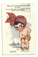 Petite Fille En Maillot Sur La Plage. Signée Donald Mc Gill. 1926 - Mc Gill, Donald
