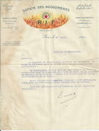 PARIS USINE A COURBEVOIESOCIETE DES AGLOGLOMERES RIF LETTRE ANNEE 1921 - Verenigd-Koninkrijk