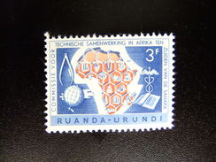 RUANDA - URUNDI 1960 10º ANIVERSARIO DE COOPERACION AFRICA Y SAHARA Yvert & Tellier Nº 218 * MH - Neufs