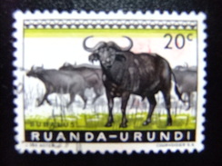 RUANDA - URUNDI 1959 FAUNA Dieren Animaux Animales Yvert Nº 206 º FU - Ungebraucht