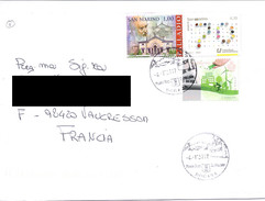 SAINT MARIN SAN MARINO 2016 Europa Think Green Ecology DOGANA Painting Palladio To FRANCE Cover - Lettres & Documents