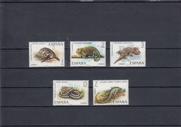 Espagne - Reptiles - Neufs** - Année 1974 - Y.T. N° 1847/1851 - Unused Stamps