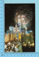 Disneyland -Fireworks Over The Disney Land Castle - 2 Scans - Disneyland