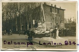 - Carte Photo,  Rare, Aix En Provence, Carnaval, XXX, 1923, Chalutier, Bar Du Cours Mirabeau, Photo Amiel, TBE, Scans. - Aix En Provence