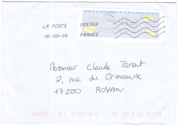 FRANCIA - France - 2009 - Vignette Avions En Papier - Lettre Prioritaire 0,56 - Viaggiata Da 05505A Per Royan, France - 2000 « Avions En Papier »