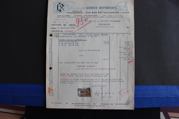 Fac-82 / (Liège) - Etablissements Louis Reyners . Ste Ame - Succursale : 57-59, Rue Des Guillemins - Liège   / 1950 - Old Professions