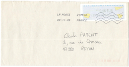 FRANCIA - France - 2009 - Vignette Avions En Papier - Lettre Prioritaire 0,56 - Viaggiata Da 21951A Per Royan, France - 2000 Type « Avions En Papier »