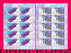 MOLDOVA 2006 Sports Winter Olympics Olympic Games Torino Italy Sledge Sport Slalom 2 Sheetlets Mi Klb.536-Klb.537 MNH - Winter 2006: Torino