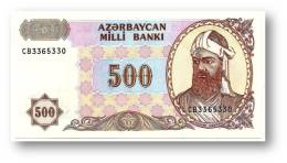 AZERBAIJAN - 500 MANAT - ND ( 1993 ) - Pick 19.b - UNC - Serie CB - 2 Scans - Aserbaidschan