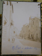 66 Millas RARE Photo Sur Carton Très Ancienne Animée Maison De Tante 13x17.8 Cms Sans éditeur - Millas