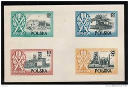 SLANIA SUMMER SALE 55 POLAND SLANIA 1954 10TH ANNIV 2ND REP FREIGHTER SOLDEK COLOUR PROOFS Ships Trains Steel Castles - Proeven & Herdruk