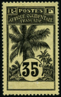 N°29a 35c Noir S/jaune Clair, Variété Sans Côte D'ivoire - TB - Sonstige & Ohne Zuordnung