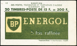 N°329 Le Carnet De 20, Couverture Japy/Energol, Série S2 Coin Daté 20/2/56 En Rouge - TB - Sonstige & Ohne Zuordnung