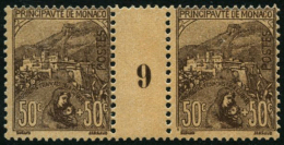 N°31 50c + 50c Orphelin, Paire Mill 9 - TB - Other & Unclassified